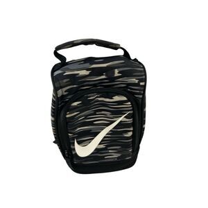 Nike lunch bag‎ zipper black gray 7"x11"